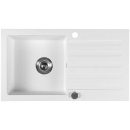 Sapho zlewozmywak granitowy 78x44 cm biały GR7201