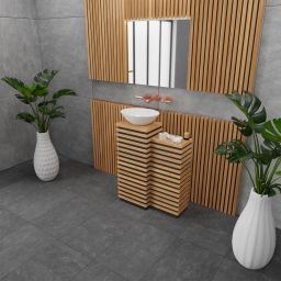 Vayer Lyra umywalka 45x36 cm nablatowa biała 045.036.011.3-4.0.1.0.0