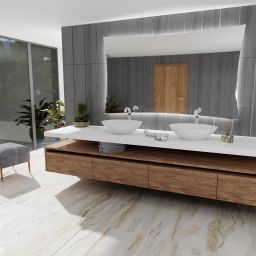 Vayer Lyra umywalka 45x36 cm nablatowa biała 045.036.011.3-4.0.1.0.0