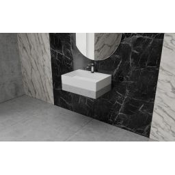 Vayer Lepus umywalka 60x42,5 cm prostokątna nablatowa biała 060.042.010.3-1.0.4.X.0.MB