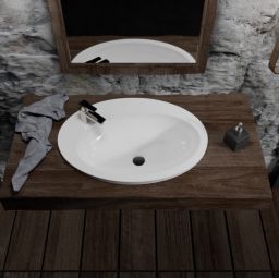 Vayer Boomerang umywalka 60x43 cm wpuszczana biała 060.043.012.3-4.0.1.X.0