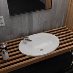 Vayer Boomerang umywalka 60x43 cm wpuszczana biała 060.043.012.3-4.0.1.X.0