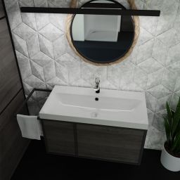 Vayer Cygnus umywalka 100x40 cm wpuszczana biała 100.040.010.3-1.0.1.X.X