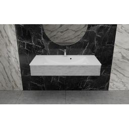 Vayer Ara umywalka 110,6x50 cm wpuszczana biała 110.050.011.3-1.0.1.X.X