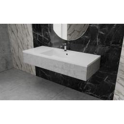 Vayer Norma umywalka 121,2x50 cm wpuszczana biała 121.050.011.3-1.0.1.X.X