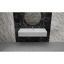 Vayer Norma umywalka 161,2x50 cm wpuszczana biała 161.050.011.3-1.0.1.X.X