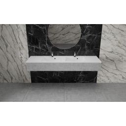 Vayer Norma-D umywalka 181,2x50 cm prostokątna wpuszczana-podwójna biała 181.050.011.3-1.0.1.X.X