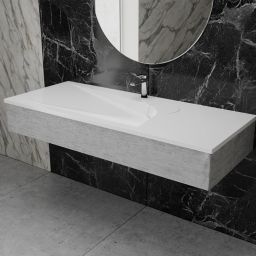 Vayer Boomerang umywalka 90x45 cm wpuszczana biała 090.045.005.3-1.0.1.X.0