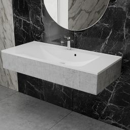 Vayer Ara umywalka 110,6x50 cm wpuszczana biała 110.050.011.3-1.0.1.X.X