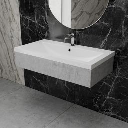 Vayer Crater umywalka 90x47 cm wpuszczana biała 090.047.011.3-1.0.1.X.X