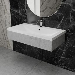 Vayer Crater umywalka 120x47 cm wpuszczana biała 120.047.011.3-1.0.1.X.X