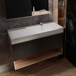 Vayer Libra umywalka 60,5x53,5 cm wpuszczana biała 060.053.015.3-1.0.1.X.0