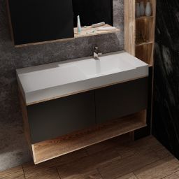 Vayer Libra umywalka 140,5x53,5 cm wpuszczana biała 140.053.015.3-1.0.1.X.0