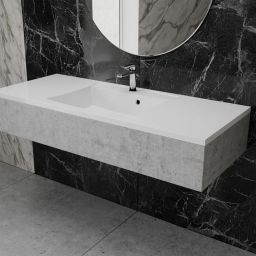 Vayer Norma umywalka 121,2x50 cm wpuszczana biała 121.050.011.3-1.0.1.X.X