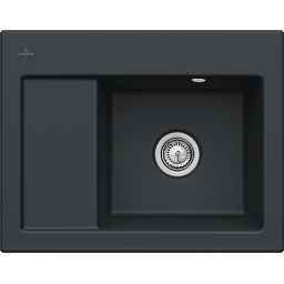 Villeroy & Boch Subway zlewozmywak ceramiczny 65x51 cm CeramicPlus Pure Black 331301R7