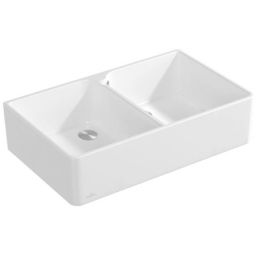 Viileroy & Boch Farmhouse 90 zlewozmywak 90x55 cm prostokątny CeramicPlus Weiss Alpin 639001R1