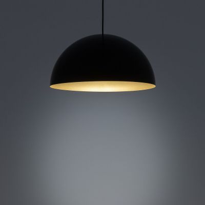Nowodvorski Lighting Hemisphere Super L lampa wisząca 1x12W czarny/złoty satynowy 10694