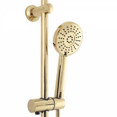 Rea Luis Gold zestaw wannowo-prysznicowy ścienny złoty REA-P7006