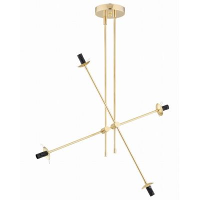 Argon Abstract lampa podsufitowa 4x7W opal mat/mosiądz 1695