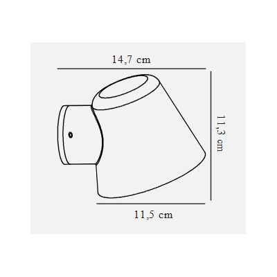 Nordlux Aleria kinkiet zewnętrzny 1x35 W mosiądz 2019131035