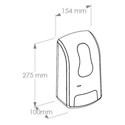 Merida One dozownik do mydła 1000 ml biały DEB103