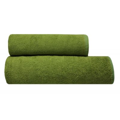 Texpol Gładki ręcznik łazienkowy 50x100 cm wiskoza bambusowa 500 g oliwka