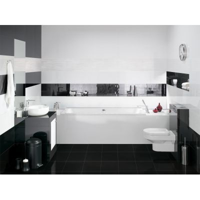 Ceramstic Opp! Shake White dekor ścienny 60x30 cm STR biały połysk