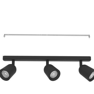 Eglo Camaldoli lampa podsufitowa 3x10 W czarna 901954