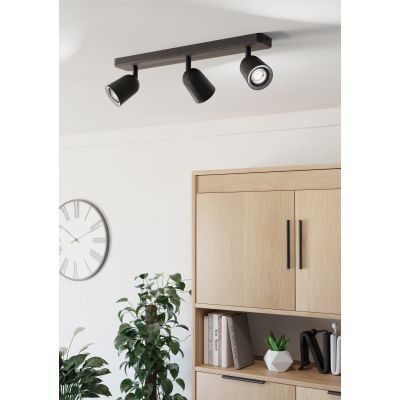 Eglo Camaldoli lampa podsufitowa 3x10 W czarna 901954