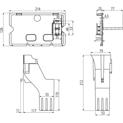 Alca pojemnik na kostki higieniczne P169