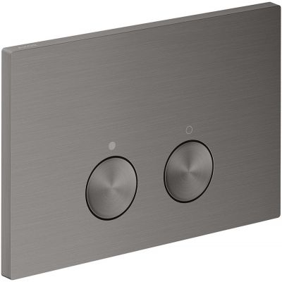 Axor FlushPlate przycisk spłukujący do WC czarny chrom szczotkowany 42530340