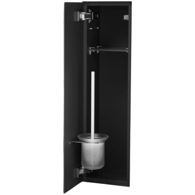 Balneo Wall-Box Brush L schowek na szczotkę toaletową czarny B0401020505-02