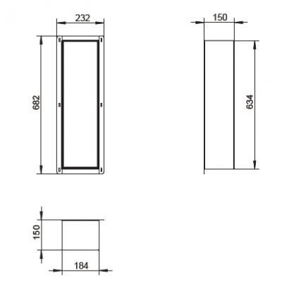 Balneo Wall-Box Brush schowek na szczotkę toaletową stal B0401060105-02