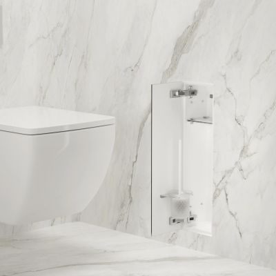 Balneo Wall-Box Brush L schowek na szczotkę toaletową biały B0401070505-02