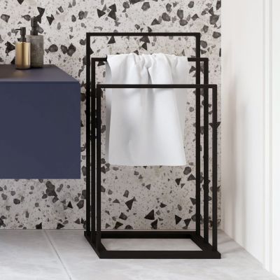 Baltica Design Claes II wieszak na ręczniki 60 cm stojący czarny