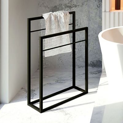 Baltica Design Frode wieszak na ręczniki 50 cm stojący czarny