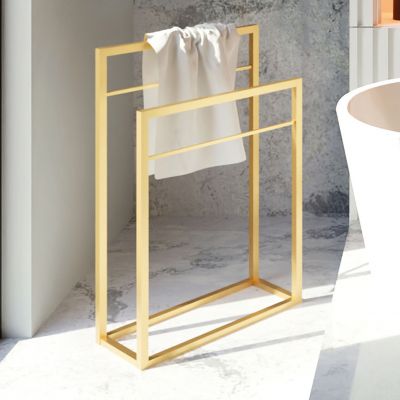 Baltica Design Frode II Gold wieszak na ręczniki 60 cm stojący złoty