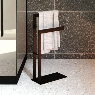 Baltica Design Ove II wieszak na ręczniki 60 cm stojący czarny