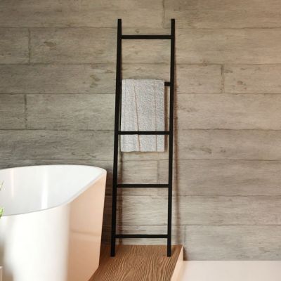 Baltica Design Kai wieszak na ręczniki 50x150 cm stojący drabina czarny