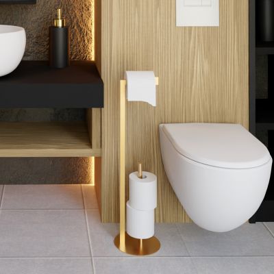 Baltica Design Kari Gold Plus stojak na papier toaletowy złoty
