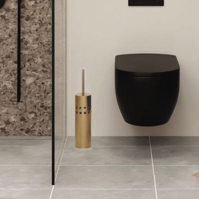 Baltica Design Tube Gold szczotka toaletowa stojąca złota