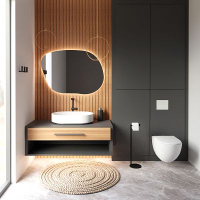 Baltica Design Kari stojak na papier toaletowy czarny