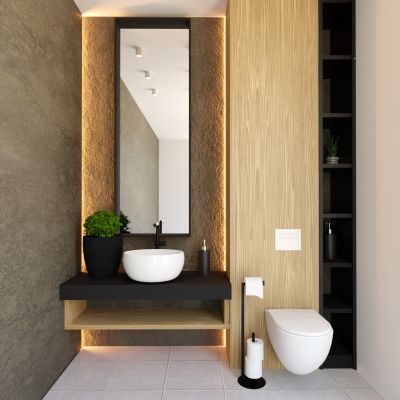 Baltica Design Kari Plus stojak na papier toaletowy czarny