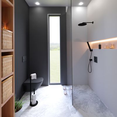 Baltica Design Gerd Plus stojak na papier toaletowy czarny