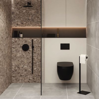 Baltica Design Trin stojak na papier toaletowy czarny