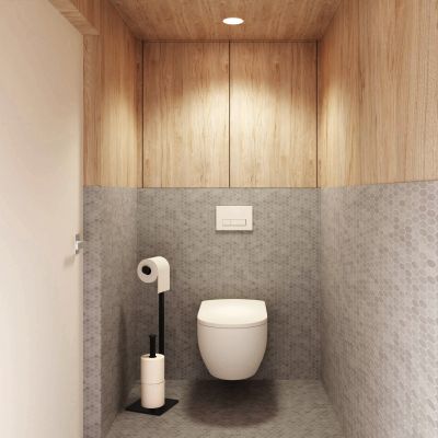 Baltica Design Trin Plus stojak na papier toaletowy czarny
