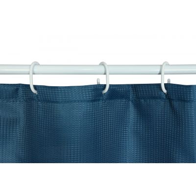 BISK Rist zasłona prysznicowa 200x180 cm granatowa 08379