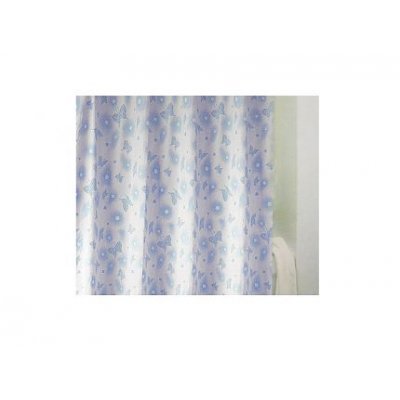 Bisk Mariposa zasłonka prysznicowa 180x200 cm błękit 71985