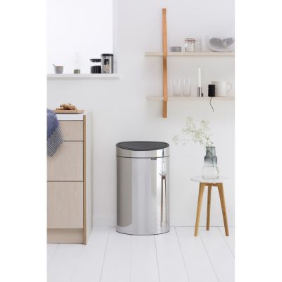 Brabantia Touch Bin New kosz na śmieci 40 l stal polerowana 112881