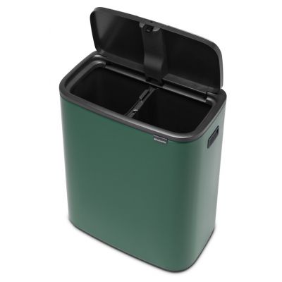 Brabantia Bo Touch Bin pojemnik na odpady 60 l do segregacji zielony 304224